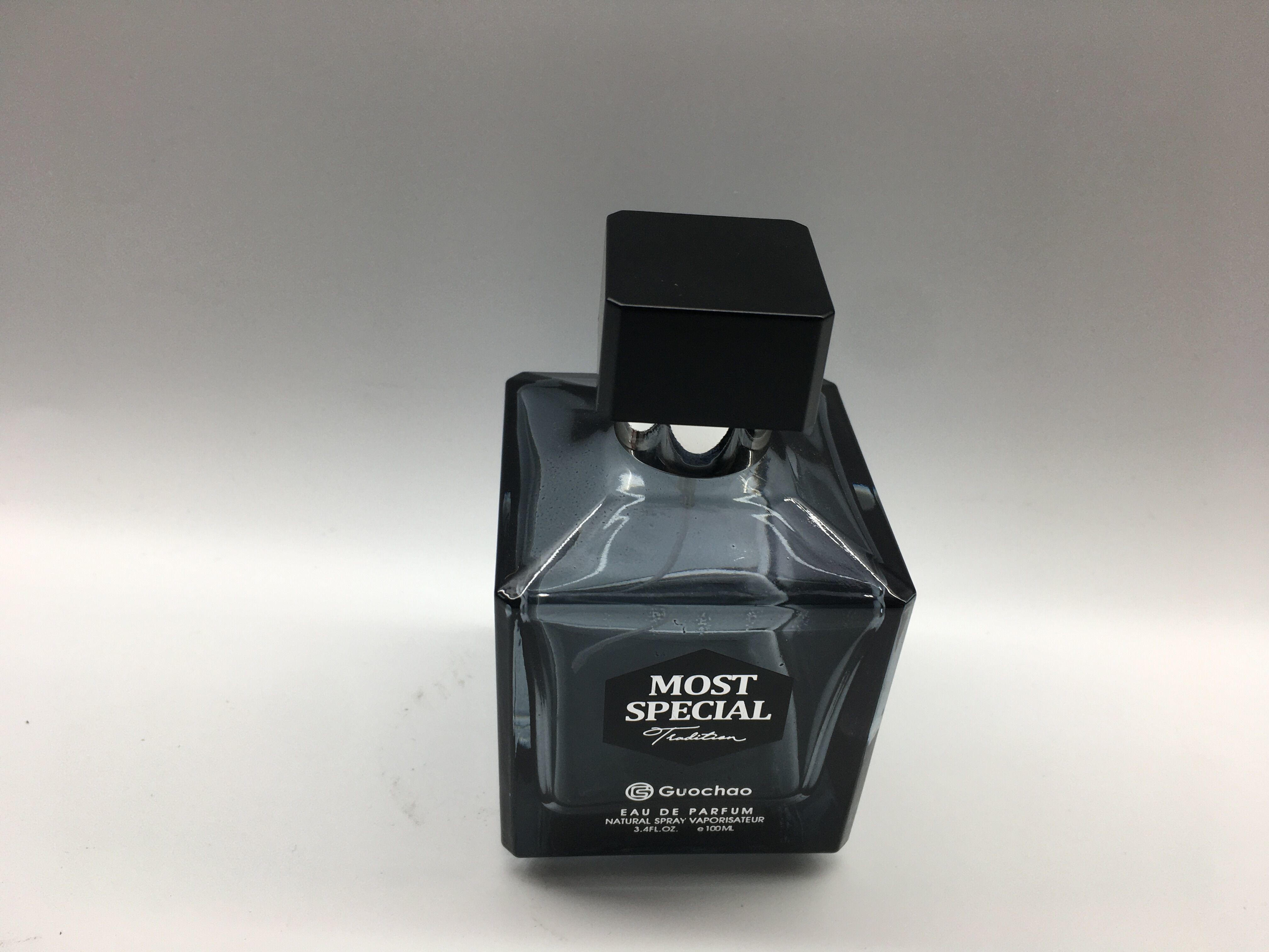 Electroplating UV Glass Perfume Bottle Square Cap 50ML Refillable