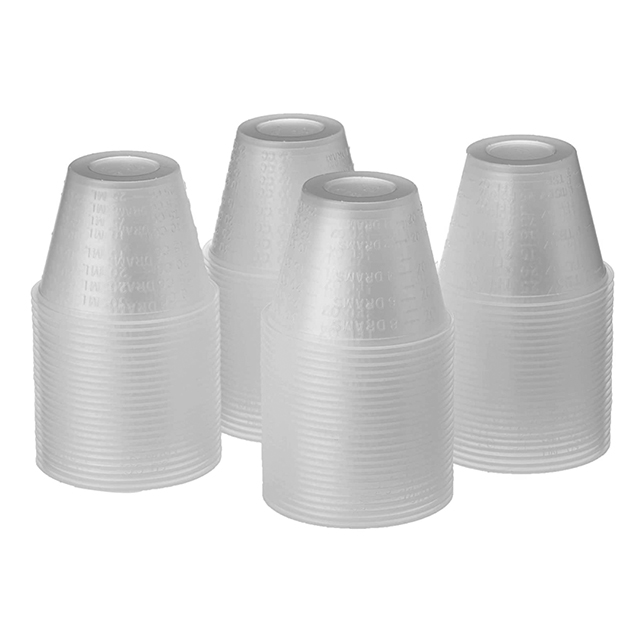 30ml 30CC 8dr Disposable plastic measuring pp cup for medicine transparent