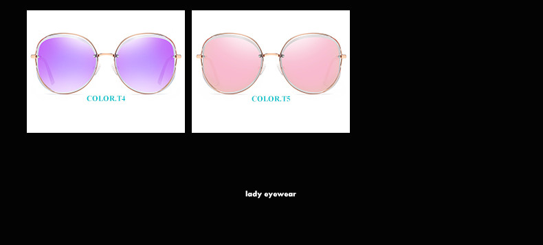 60mm Lens Square Cat Eye Sunglasses UV400 UVC Fashionable Women Sunglasses