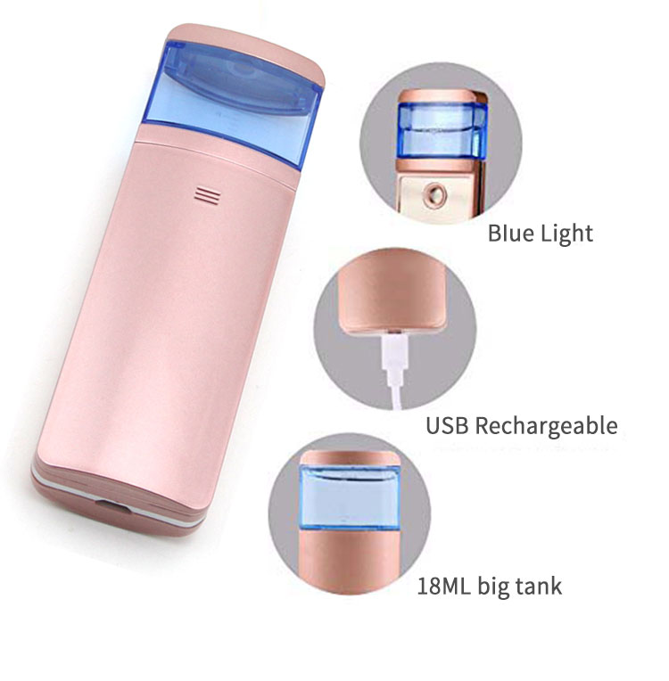 Reduce Eye Irratation Type Nano Mist Facial Spray 500 MAh Battery Capacity