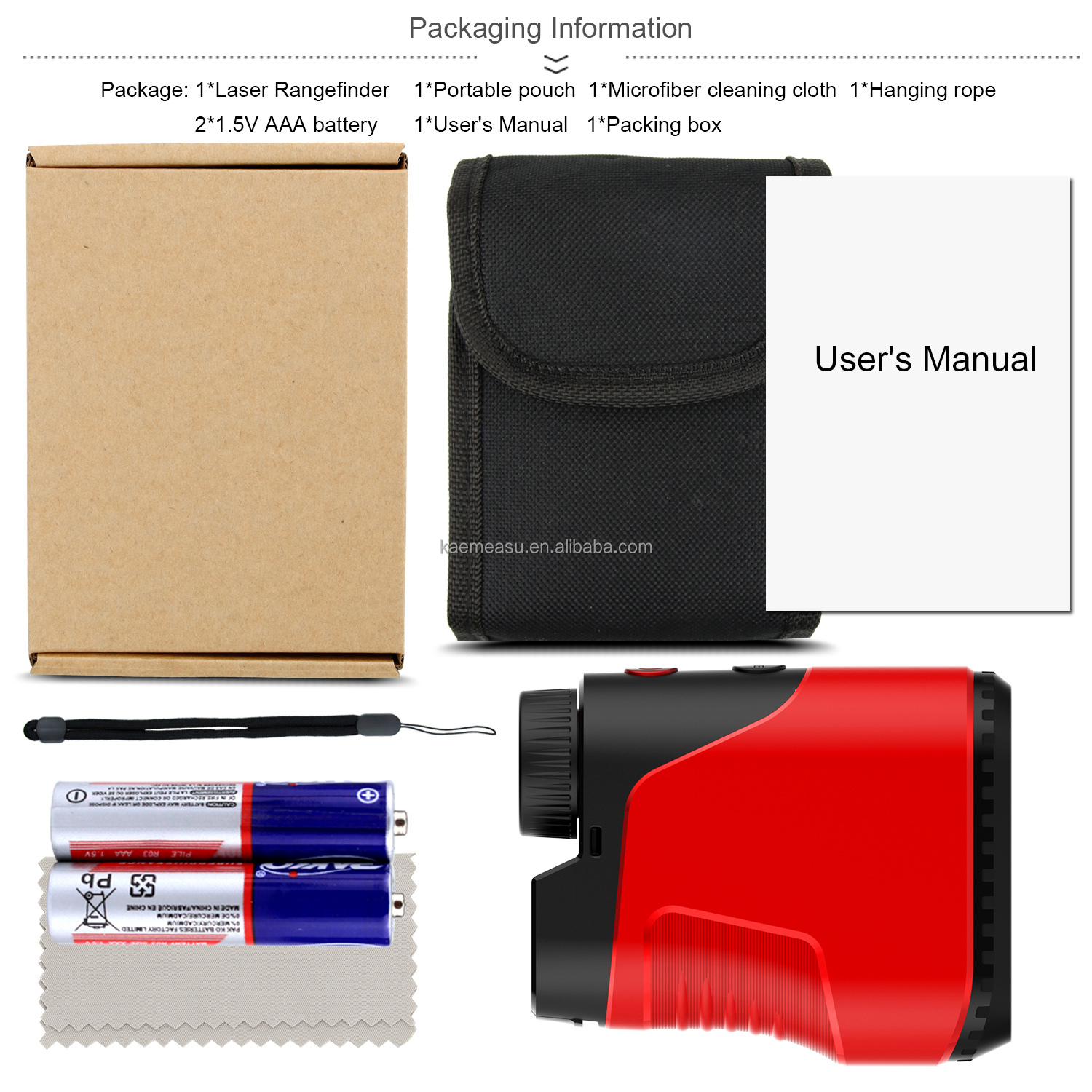 High quality golf Laser Rangefinder two power supply methods Hunting Laser Rangefinder Mini Rangefinder Laser with slope
