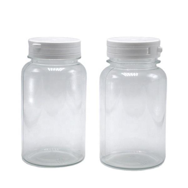Round Shape 220ml PET Plastic Bottle with Tear-Off Cap Custom Label Printing