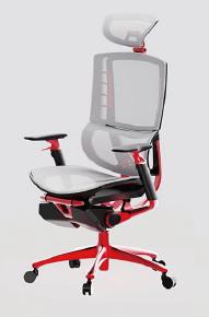 Ergo Human High Back Swivel Chair Reclining Gaming Chair With Headrest Chrome