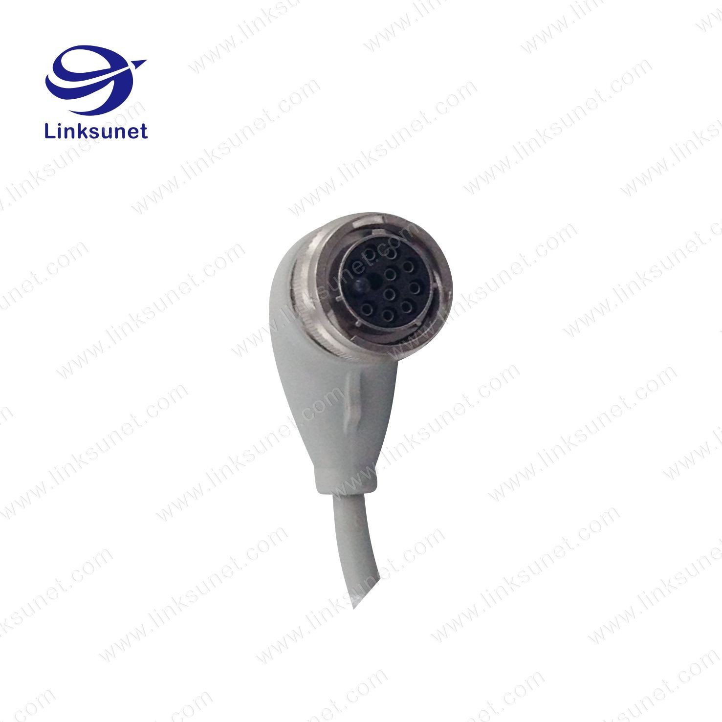 Amphenol Copper - Zinc alloy connectors SMB signal grey wire harness for robot