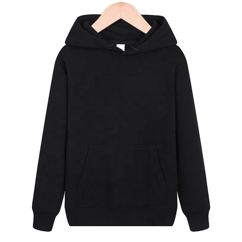 Wholesale Custumized Embroidered Custom Hoodies plain thick pullover hoodie unisex