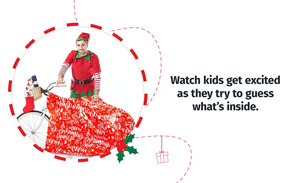 Giant Christmas Gift Bags for Huge Gifts Bike