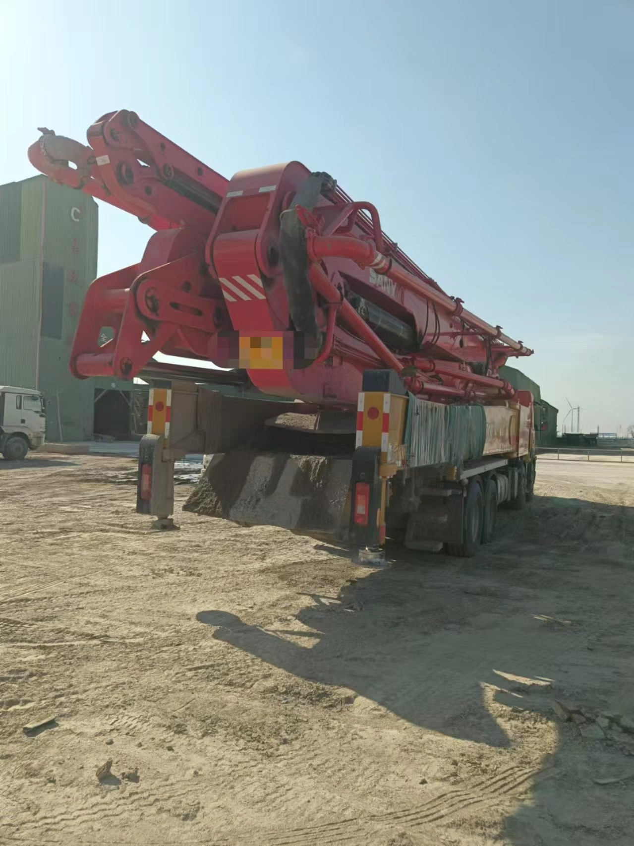 62m Concrete Pump Truck Equipment with Volvo Chassis Stable Condition
