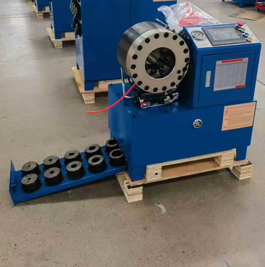PLC / Digital / Button Control System 2 Inch 10 Dies DX68 Hose Crimping Machine Hose Crimper High Efficiency