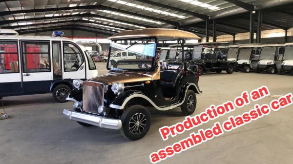 5 Seats 5Kw Electric Mini Classic Vintage Car Golf Cart Street Legal Antique