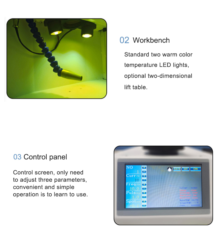IKO Guided Portable Desktop Silver Gold YAG Pulse 100W Mini CCD Jewelry Welding Fiber Laser Welder Machine by RAYCUS