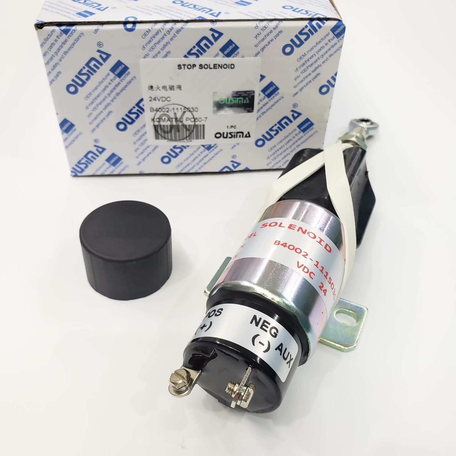 OUSIMA Actuator Ball Valve B4002-1115030 Fuel Shut Off Shutdown Solenoid Valve 24V For Excavator KOMATSU PC60-7
