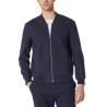 Buy cheap Outwear Zip Up Casual Linen Clothing Lightweight Stylish Bomber Jacket For Men from wholesalers