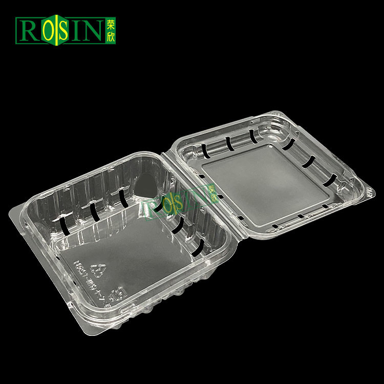 125G Thick Plastic Fruit Packaging Raspberry Blueberry Plastic Containers With Hole