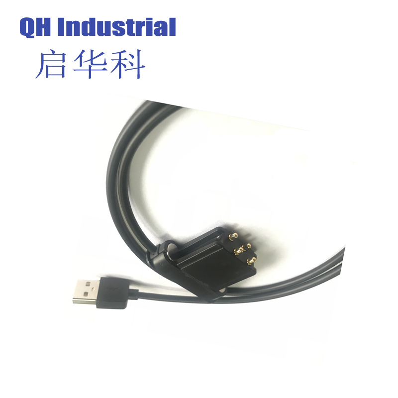 4Pin Greece Telecom Connector 4Pin Pogo Pin Magnetic Connector 4Pin Pogo Pin Magnetic Connector