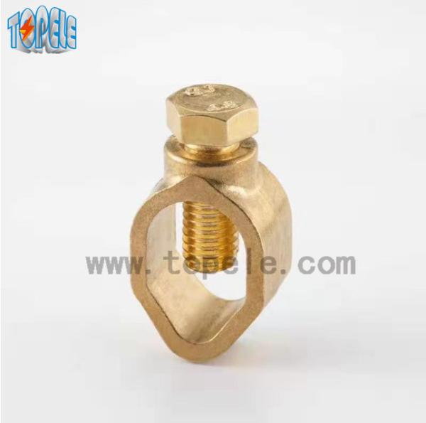 Brass Electrical Connector Wiring Groud Rod Clamps / earth rod clamp electrical