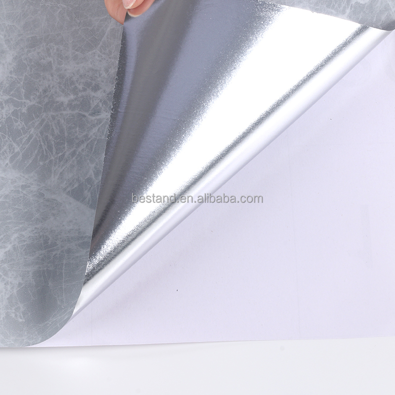 60cm*10m Roll Marble Stick And Peel Wallpaper For Kitchen Bedroom