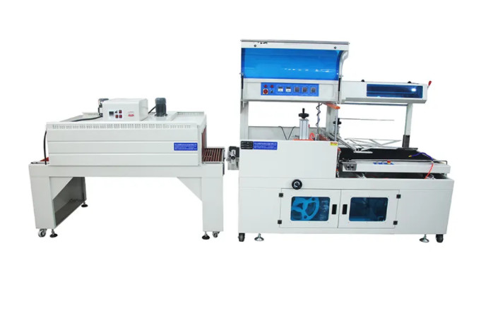 L Type Automatic Heat Shrink Wrapping Machine Pizza Box Packing