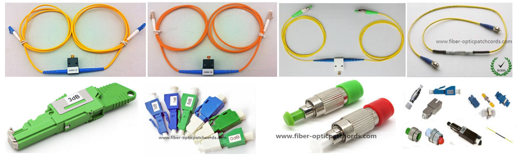 FC UPC Female To Male Fiber Optic Attenuator SM , Single Model Variable Optical Attenuator