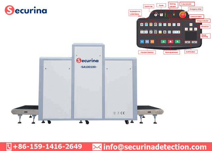 Dual View Imaging Airport Security X Ray Machine , Luggage Scanning Inspection Scanner