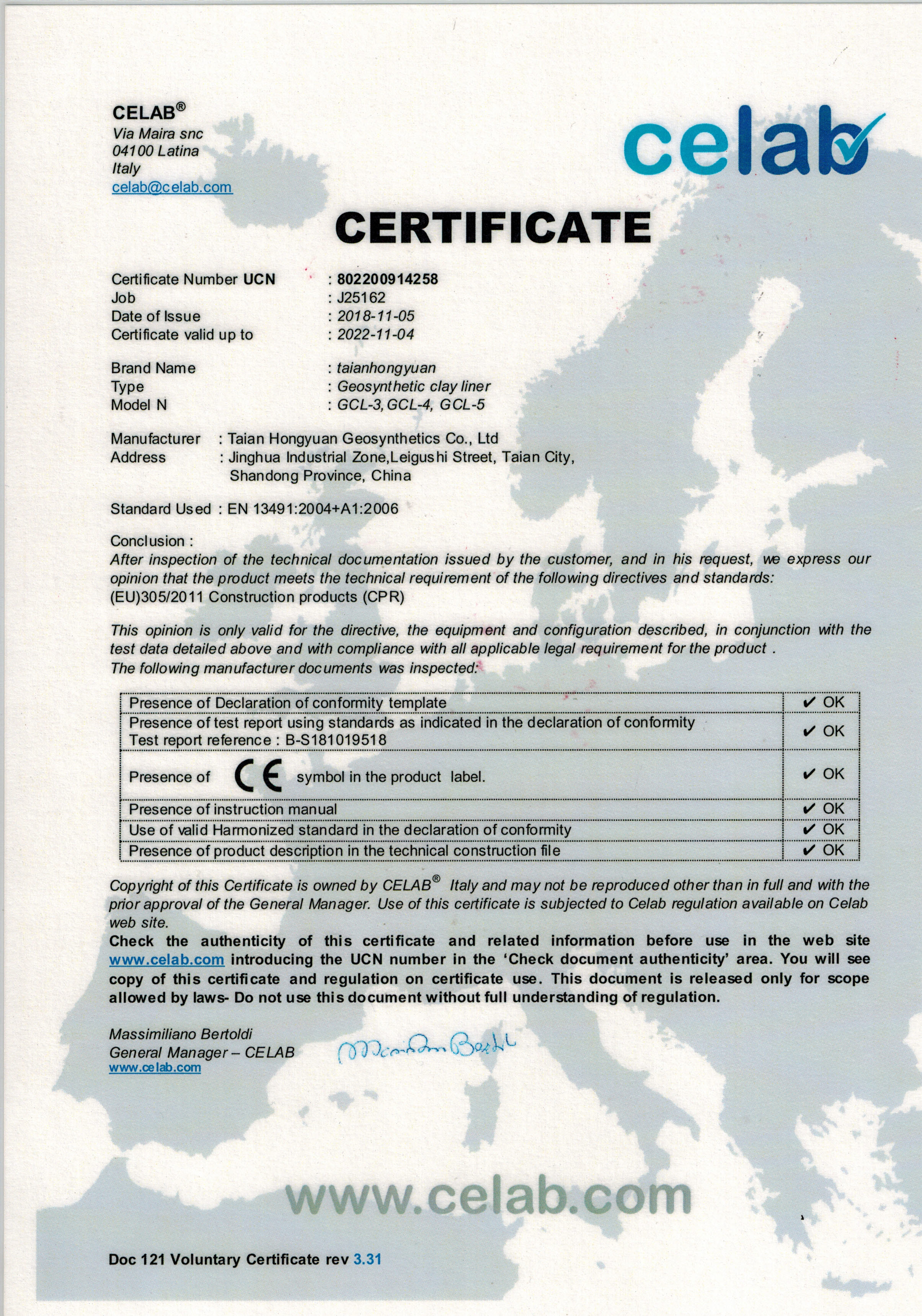 Onsite Training After-sale Service Waterproof Bentonite Mat Geosynthetic Clay Liner