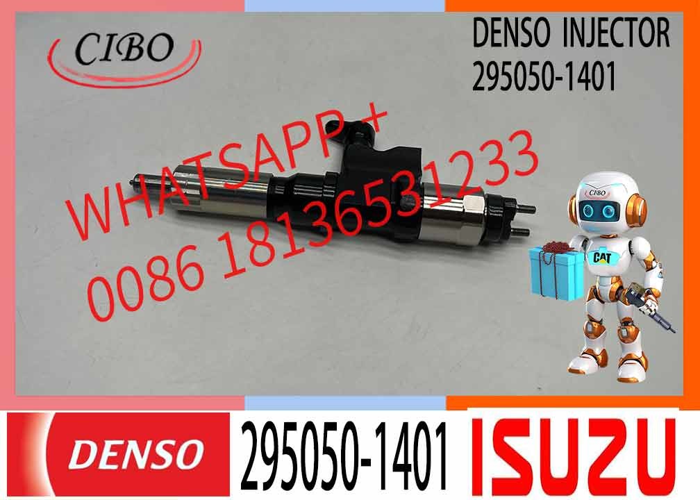 6X Fuel Injector assy 295050-1401 8-982384263-1 Fits for Isuzu Diesel Diesel Engine 4HK1 6HK1 Excavator ZX250-5A