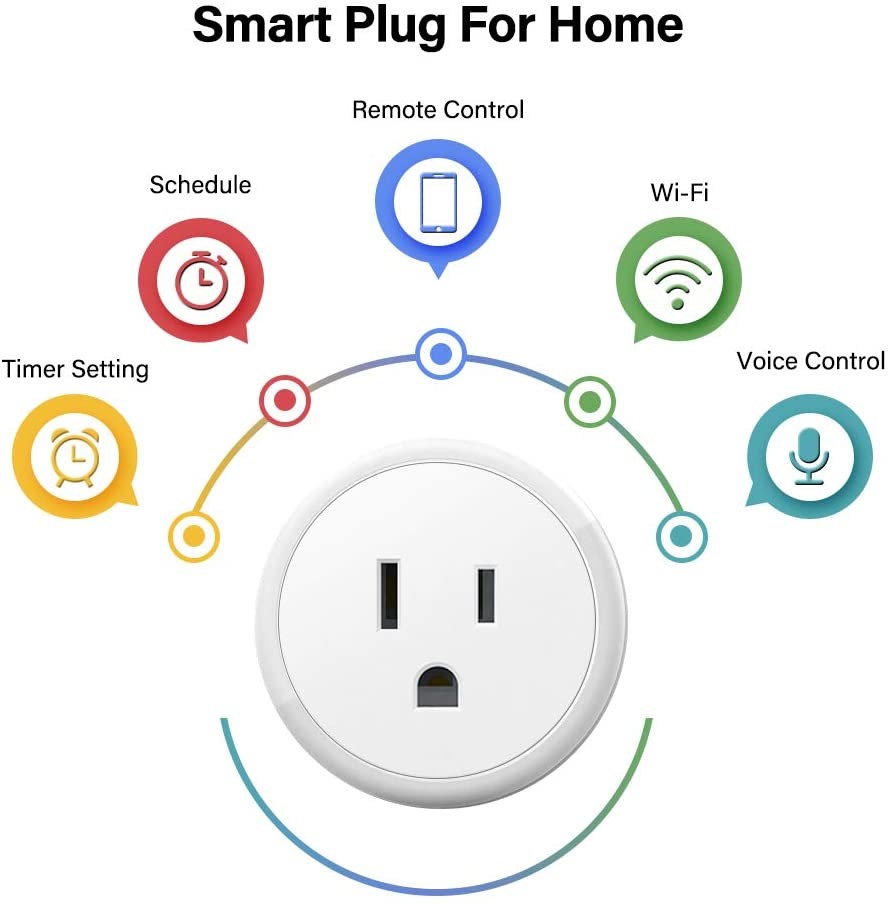 Tuya Smart Life Wifi Smart Plug Socket No Hub Required FCC Approved