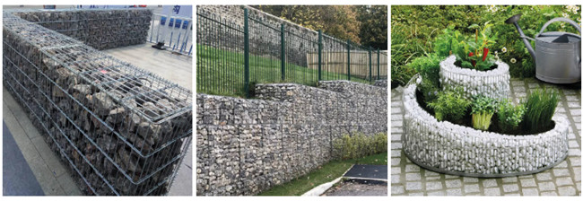Galvanized Galfan 50×50mm Welded Gabion Mesh For Designing Fence Retaining Wall