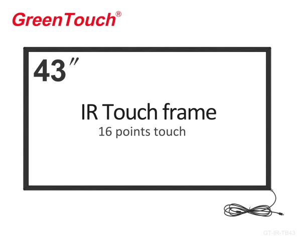 Durable 43 Inch Infrared Touch Frame , Touch Screen Frame For Tv / Gaming Device