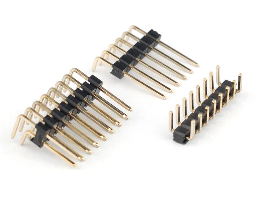  Brass surface mount pin header , 8 pin header connector Current Rating 3.0AMP Manufactures