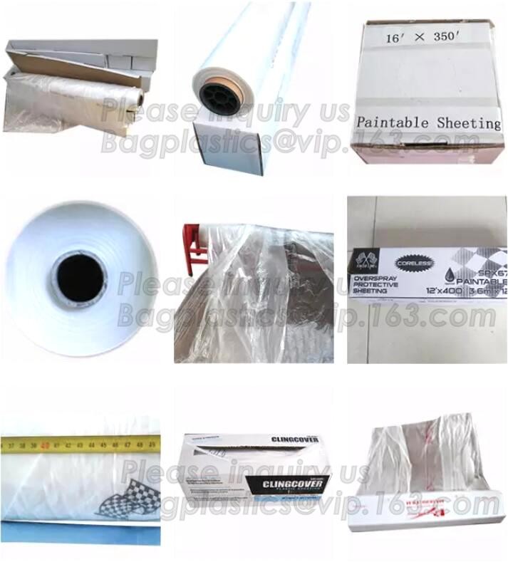 make to order painter drop dust sheet,dust proof transparent dust sheet cover made in china, transparent plastic cover s