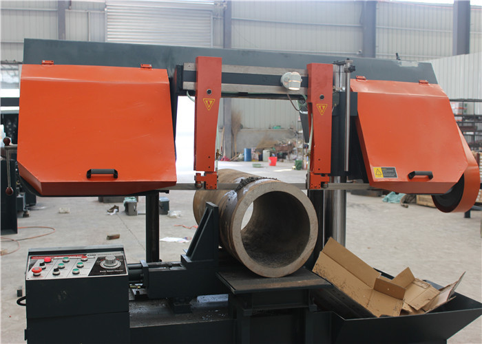 0.09kw Double Column Horizontal Cnc Bandsaw Cutting Machine
