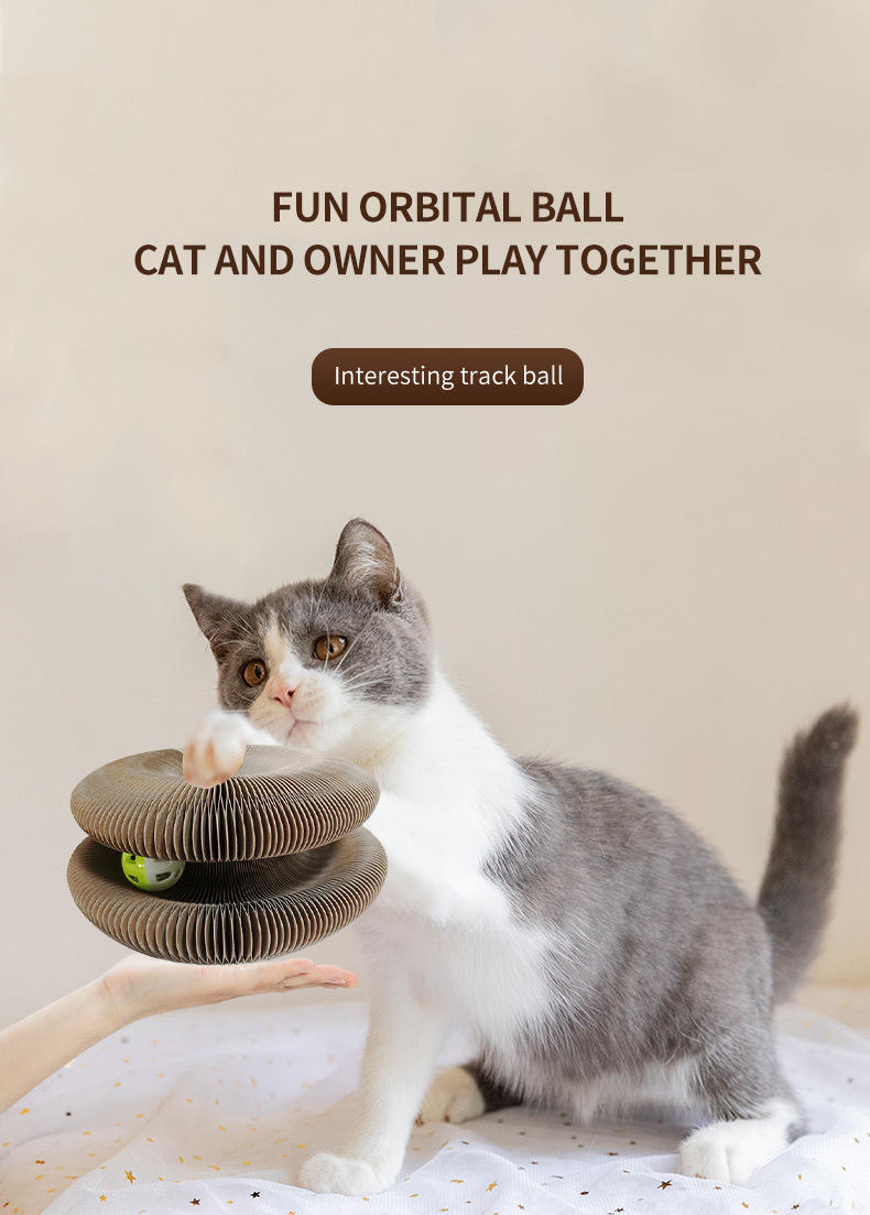 Foldable Magic Organ Cat Scratching Board Interactive Magic Organ Cat Scratcher