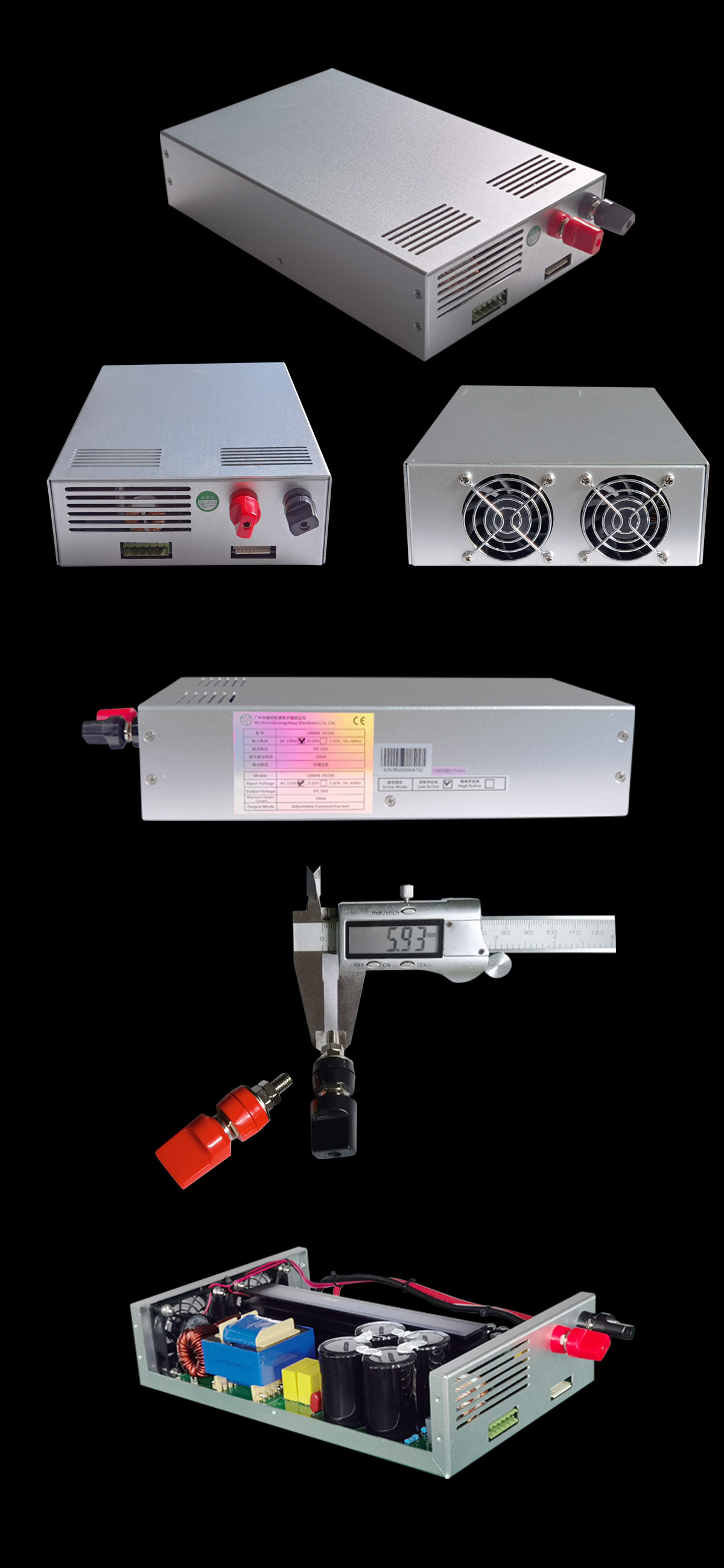 100A 26V Laser Diode Power Supply For Hair Removal CE Certificate