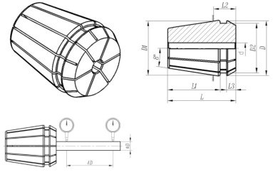 CNC wire tapping holder tap chuck