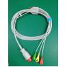 Buy cheap Bionet ECG Cable 3 Leads Round 8Pin Red Connector With IEC Standard from wholesalers