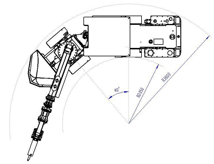 Underground Mining Scaler Diesel Power Tunnel Loose Mobile Rock Scaler Scaling Rig