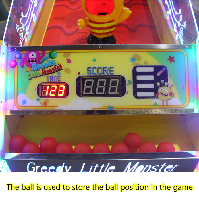 Greedy Monster Carnival Arcade Ticket Redemption Machine Coin Op