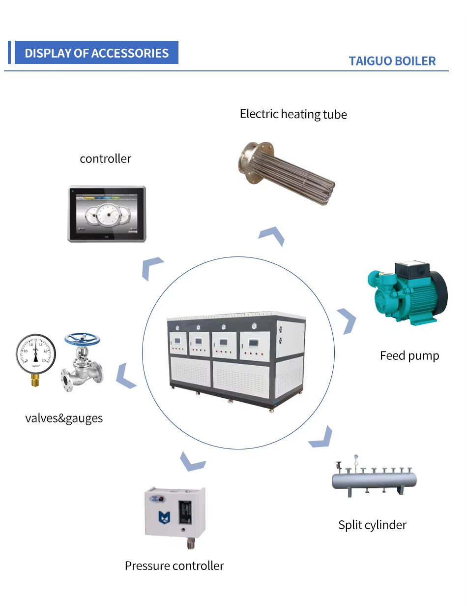 140kw Vertical Electric Heating Steam Generator Covers An Area Of Small Industrial