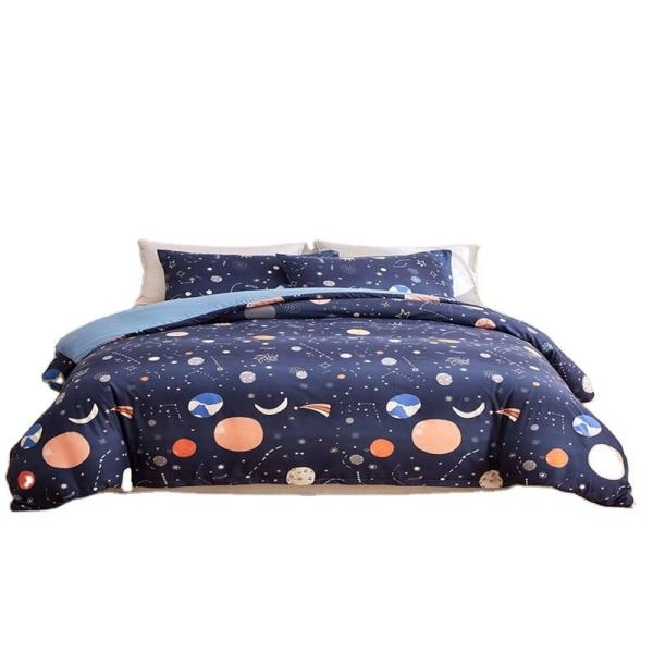 White Floral Bedding Sets for Kids Boys Girls Twin 2 PCs Glow in The Dark Duvet