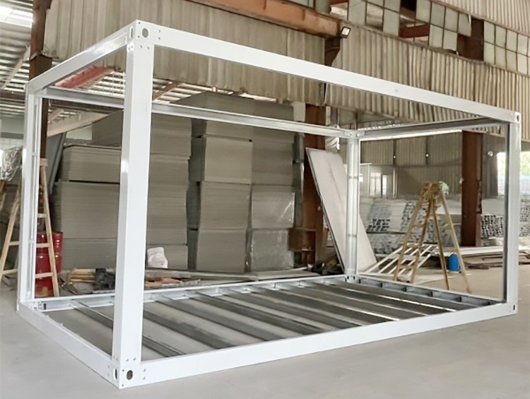 Industrial Design Style Steel Frame for 6 x 3 x 2.8m Flat Pack Galvanized Light Steel Prefab Shipping Container Module