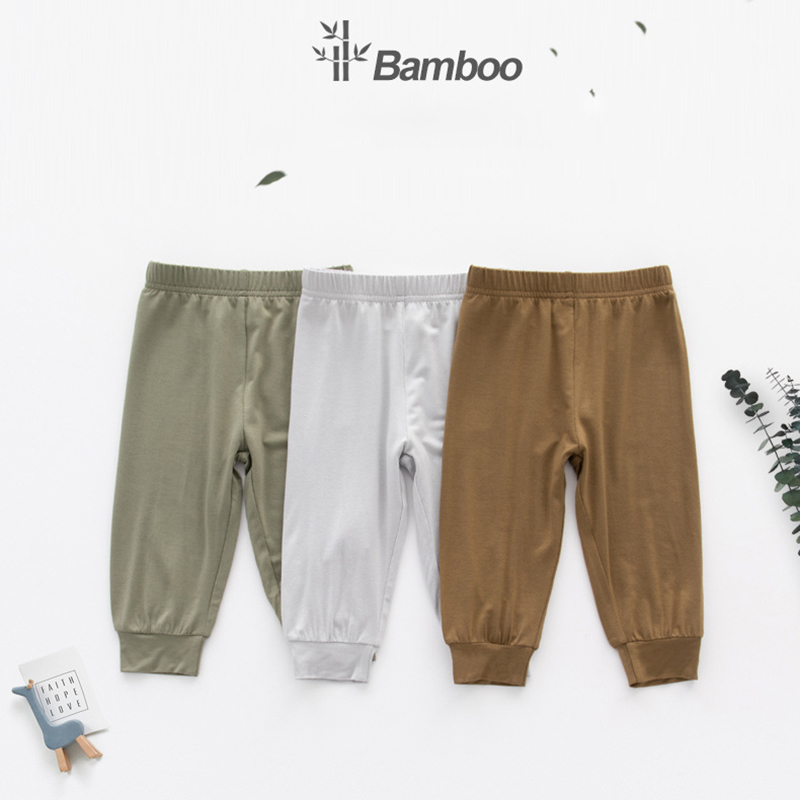 2023 spring and summer infant clothes bamboo baby trousers baby wear leggings pants