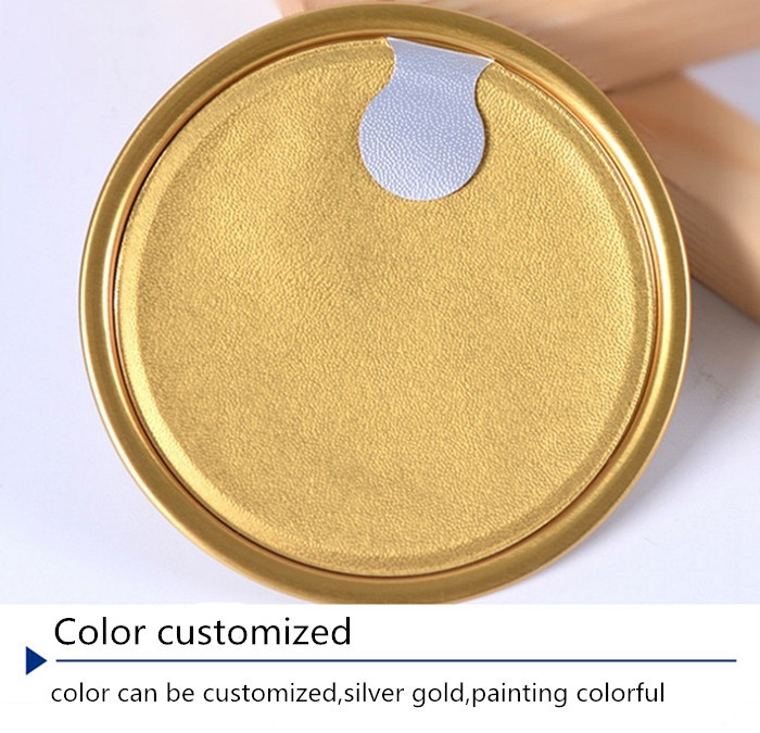 73mm Aluminum Can Lids Tight Sealing Film Easy Peel Off End For Milk Powder Can