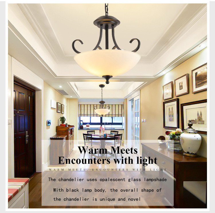 Modern Black Chandelier For Dining Hall Hallway Study Hotel Installed Light(WH-CI-159)