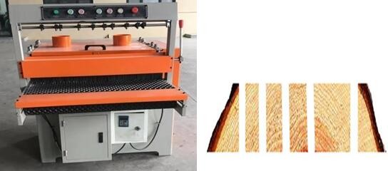 Log production line Multirip Saw Machine multiple blades ripsaw for log diameter 500mm