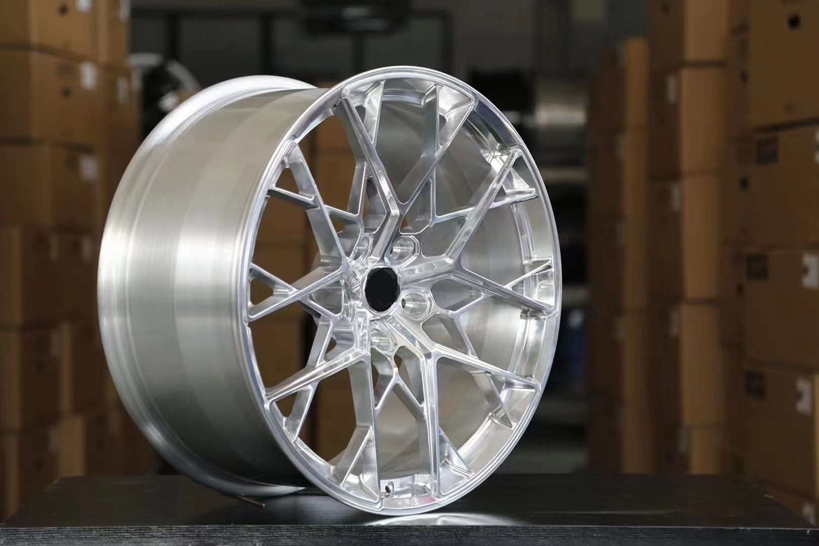 polished silvery 5x120 forged CNC car wheel Forged Racing rims for porsche for Mercedes S-CLASS S550 S600 S63 S65