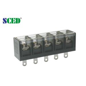 20-8AWG High Voltage Power Terminal Blocks With Plastic Cover 40A Brass 2-12