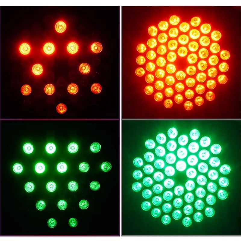 RGBW 54 LED Par Light For Concert KTV Disco DMX512 Stage Sound Activated DJ