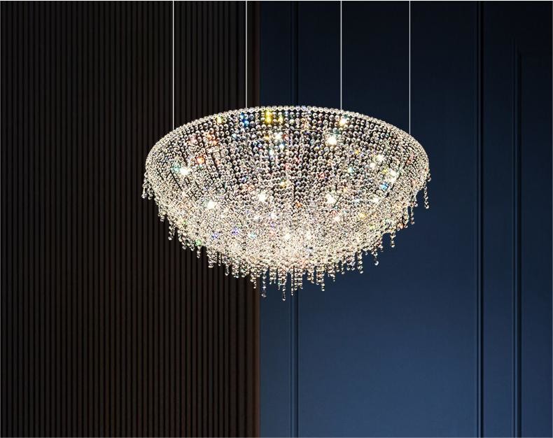 Egyptian Italian Style Light Luxury Crystal Chandelier Living Room High End Villa Hotel Restaurant Pengdant Light