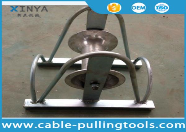 High Strength Underground Cable Tools / Straight Line Cable Roller Zinc Plated