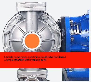 PVDF Electric Operated Double Diaphragm Pump Explosion Proof For Wastewater